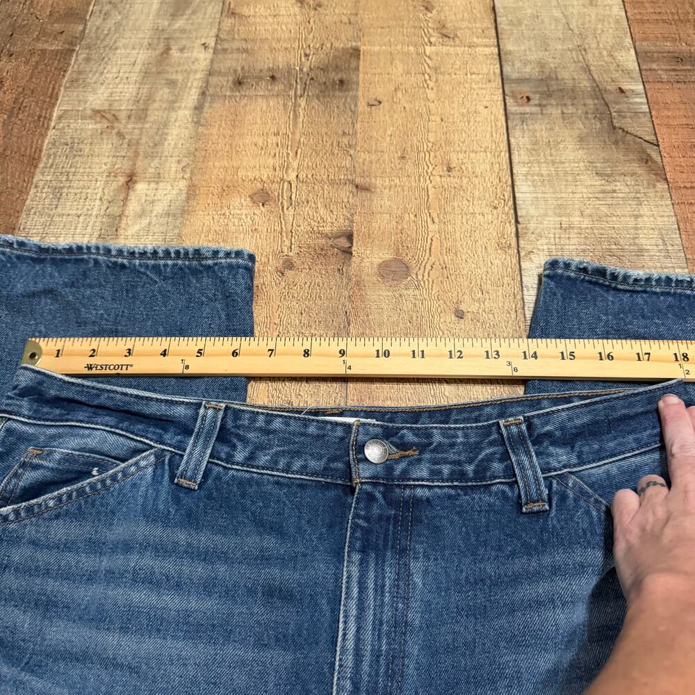 Madewell Women's Medium Denim The Curvy Balloon Jeans Sz 32 Horseshoe Streetwear - Picture 4 of 7